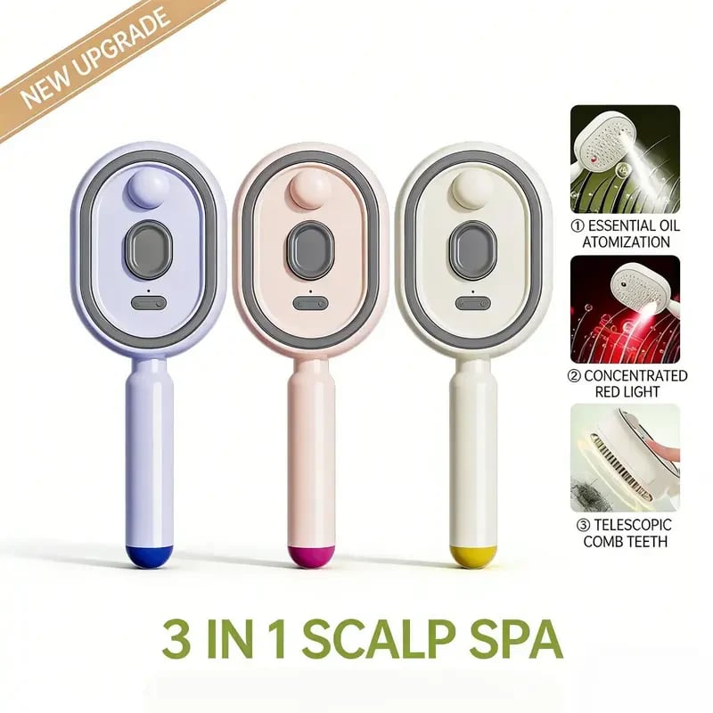 🔥🔥LAST DAY 50% OFF-Electric Spray Air Cushion Massage Comb🔥