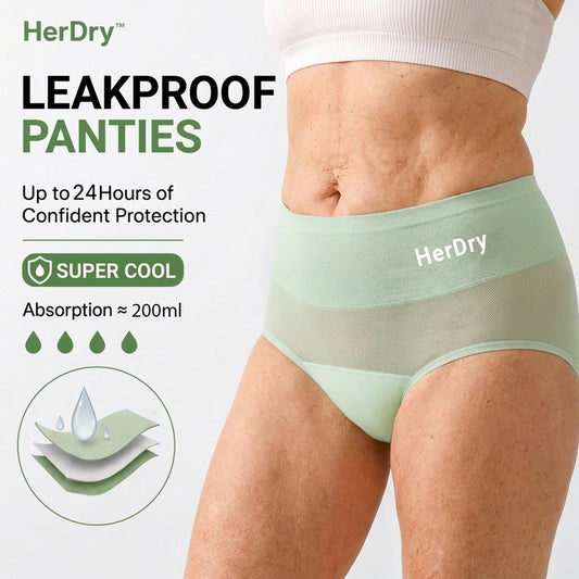 🍃 SUMMER SALE 70% OFF 🌬️ HerDry™ AirMesh Leakproof Panties - Super Dry and Cool