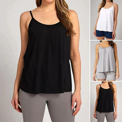 Erbloom™ FreeFlow Bra-Tank | Loose-Fitting Comfort with Built-In Support
