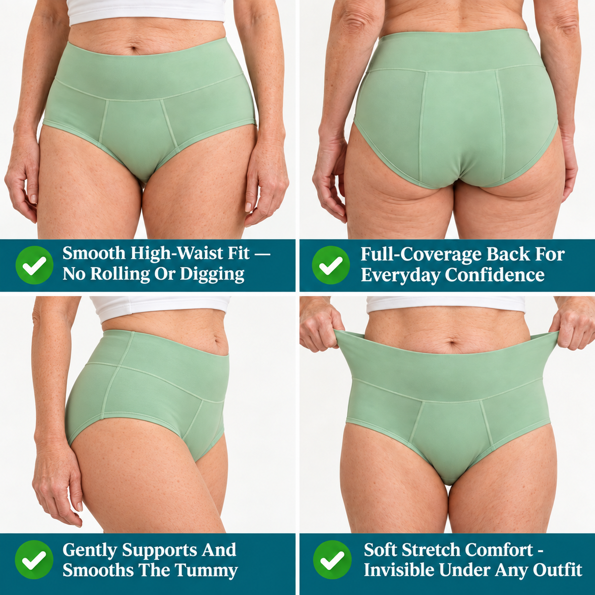 Drymora™ Leakproof High-Waist Brief | Discreet Protection & Everyday Comfort