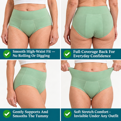Drymora™ Leakproof High-Waist Brief | Discreet Protection & Everyday Comfort