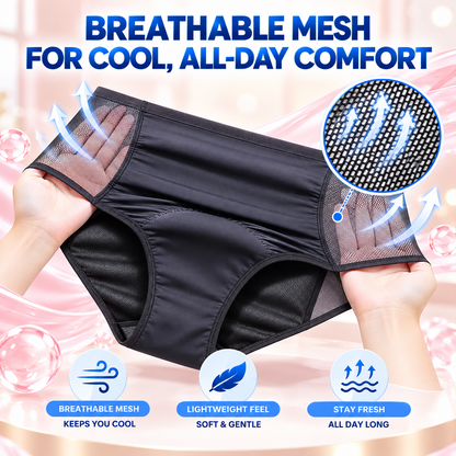 💥 70% OFF 💥 DryNest™ Breathable Mesh High-Waist 3-Layer Leakproof Underwear