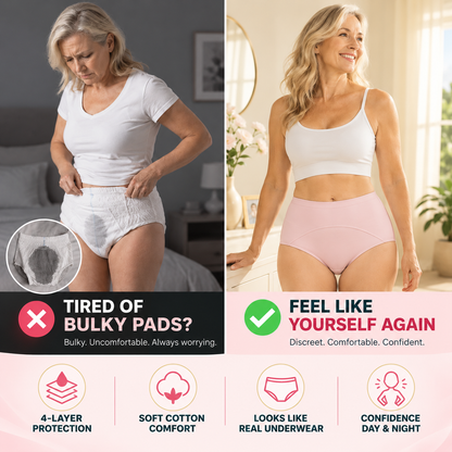 💥LAST DAY 70% OFF💥 Drymax™ Premium Cotton High-Waist Leakproof Underwear