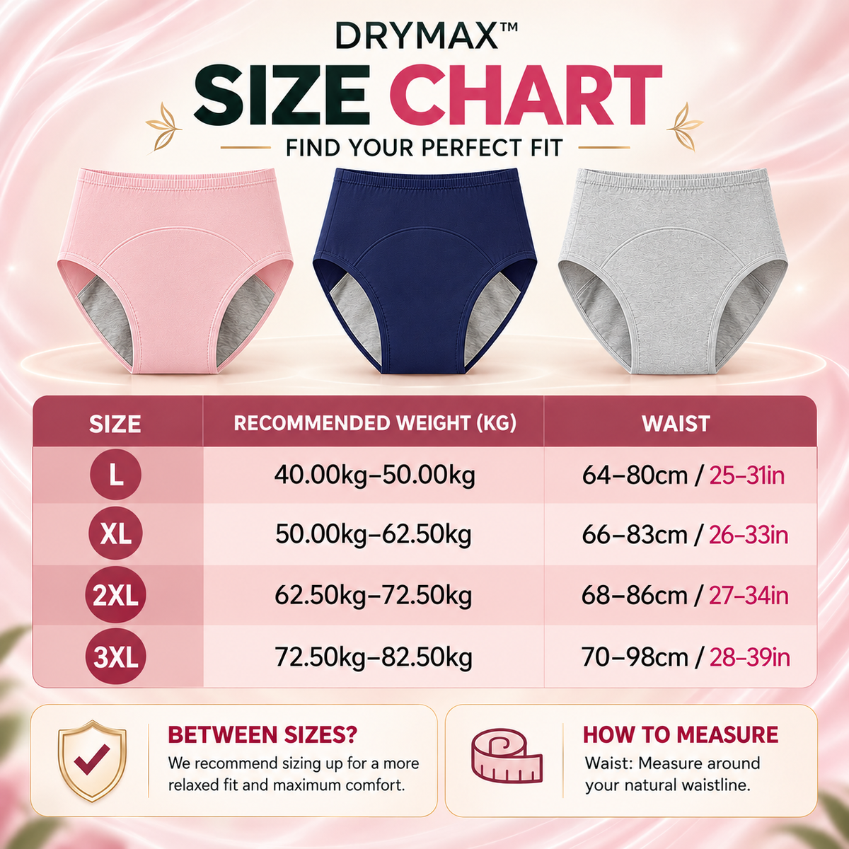 💥LAST DAY 70% OFF💥 Drymax™ Premium Cotton High-Waist Leakproof Underwear