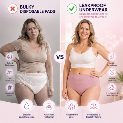 🔥LAST DAY 50% OFF🔥Erbloom™ Leakproof Underwear for Bladder Leaks, Heavy Periods & Overnight Protection