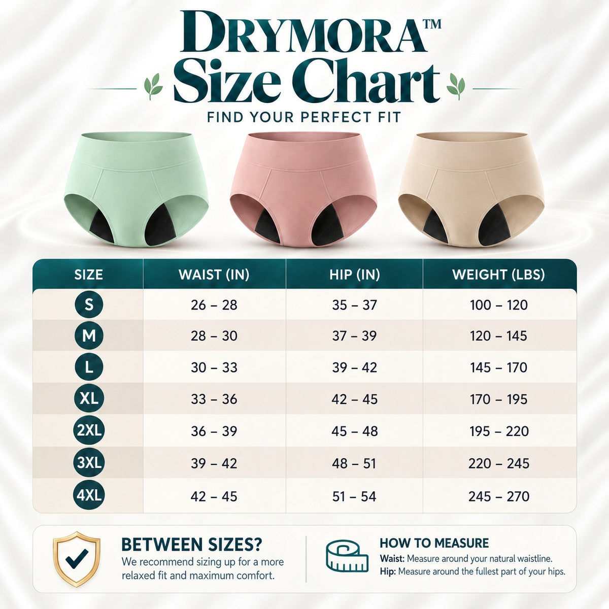 Drymora™ Leakproof High-Waist Brief | Discreet Protection & Everyday Comfort