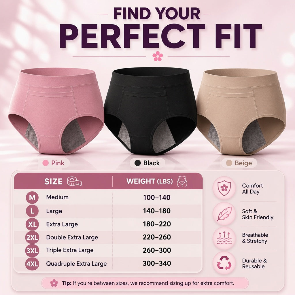 🔥LAST DAY 50% OFF🔥Erbloom™ Leakproof Underwear for Bladder Leaks, Heavy Periods & Overnight Protection